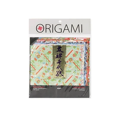 Authentic Origami Paper — Yuzen, 12 Assorted Sheets
