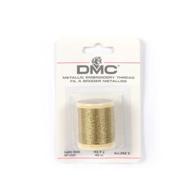 Embroidery floss - metal - pale gold