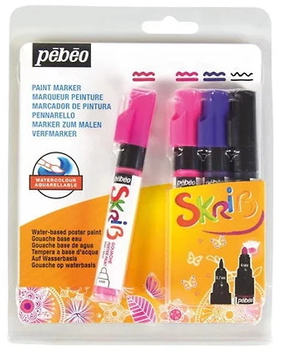 Acrylic marker set - skrib - princesse (4))