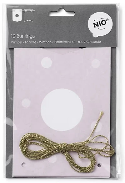 Buntings 115x160 mm 2x5 pcs 3m twine