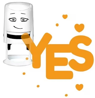 Buffer Pattern – Yes with Hearts