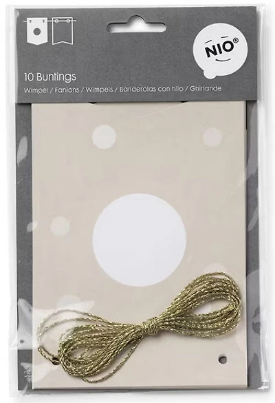 Buntings 115x160 mm 2x5 pcs 3m twine