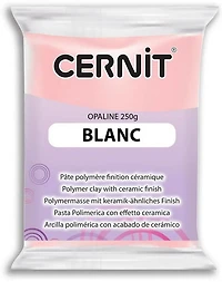 Pâte à modeler polymère opaline - finition céramique  - blanc - 250 gram