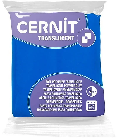 Translucent Polymer Modelling Clay Sapphire 56