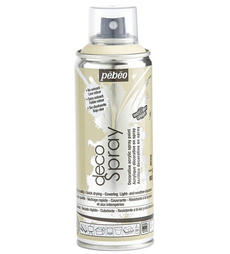 Acrylic spray - décospray - 200ml - beige