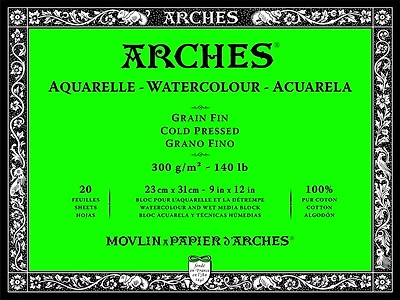 Watercolor pad - 100% cotton - 140lb - cp