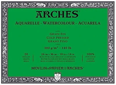 Watercolor pad - 100% cotton - 140lb - cp