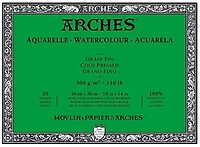 Bloc aquarelle - 100% coton - 140lb - cp - 10x14po (20f)