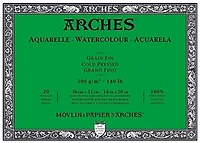 Watercolor pad - 100% cotton - 140lb - cp - 14x20in (20s)