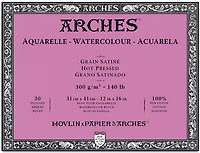 Watercolor pad - 100% cotton - 140lb - hp - 12x16in (20s)