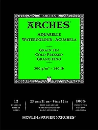 Watercolor pad - 100% cotton - 140lb - cp
