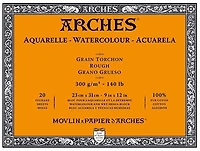 Bloc aquarelle - 100% coton - 140lb - rugueux - 9x12po (20f)