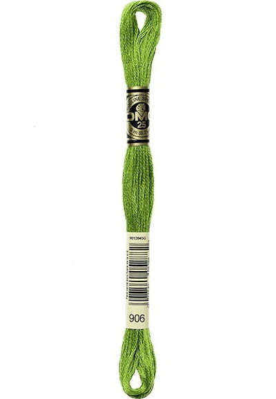 Embroidery floss - md parrot green - 906