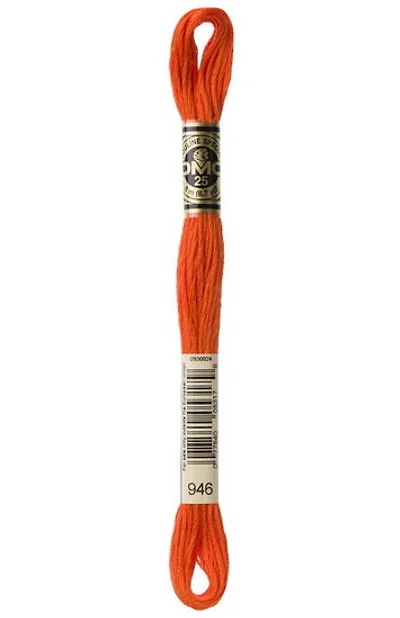Embroidery floss - md burnt orange - 946
