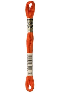 Embroidery floss - md burnt orange - 946