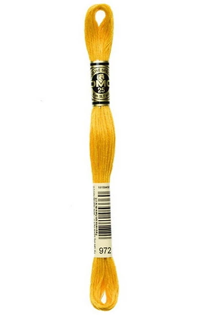Embroidery floss - deep canary - 972