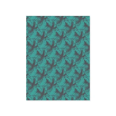 Papier imprimé - feuillage vert