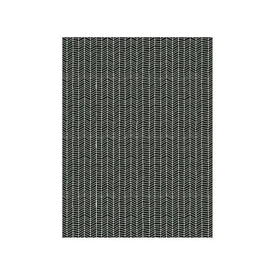 Papier imprimé - motif chevrons sur fond noir