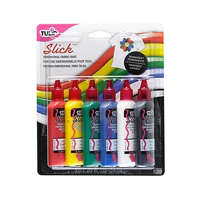 Dimensional Fabric Paint Slick - 6X37ml