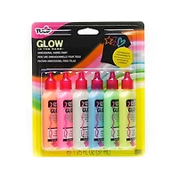 Dimensional Fabric Paint Glow-In-The-Dark - 6X37ml