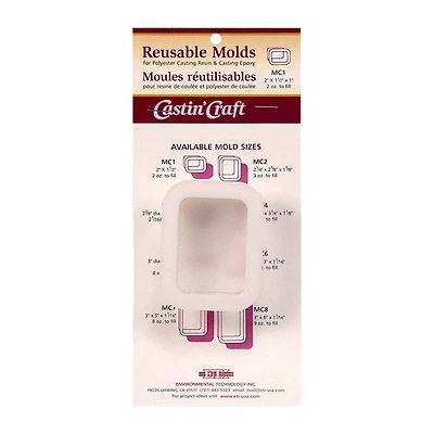 Resin Casting Mould - 2 x 1 1/2 x 1 in