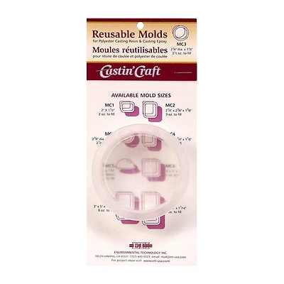 Resin Casting Mould - 2 3/8 x 1 1/8 in