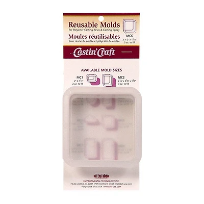 Resin Casting Mould - 3 x 3 x 1 1/16 in