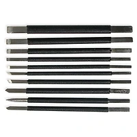 Set of 10 soapstone sculpting tools