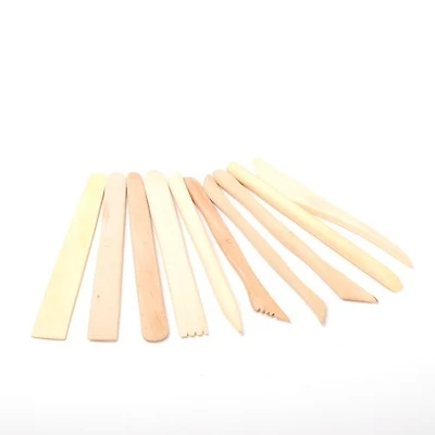 Ensemble de 10 ébauchoirs en bois