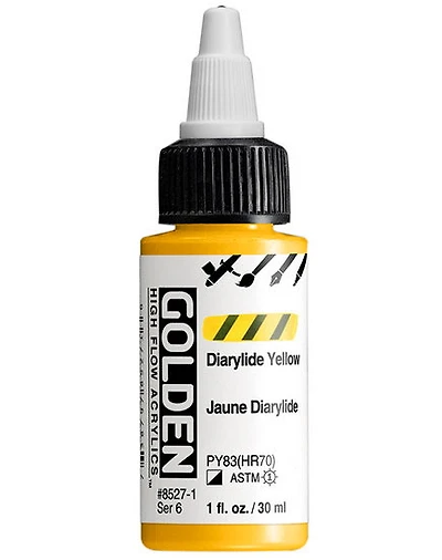 Acrylique high flow - 1 oz jaune diarylide s6