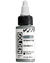 Acrylic high flow - 1 oz  neutral gray #5  s1
