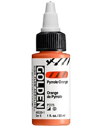 Acrylique high flow - 1 oz  orange de pyrrole  s8