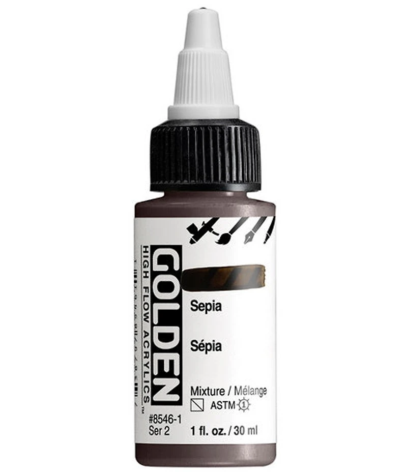 Acrylic high flow - 1 oz sepia s2