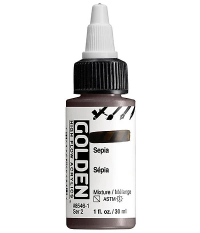Acrylic high flow - 1 oz sepia s2