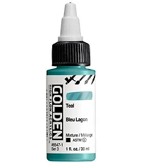 Acrylic high flow - 1 oz  teal s3