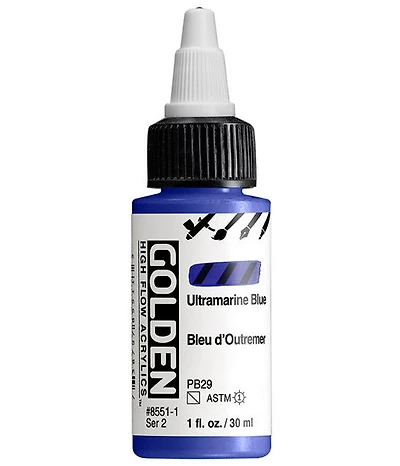 Acrylique high flow - 1 oz  bleu doutremer  s2