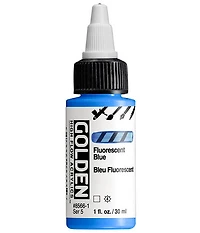 Acrylic high flow - 1 oz  fluorescent blue  s5