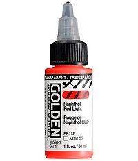 Acrylic high flow - 1 oz  naphthol red light transparent  s1
