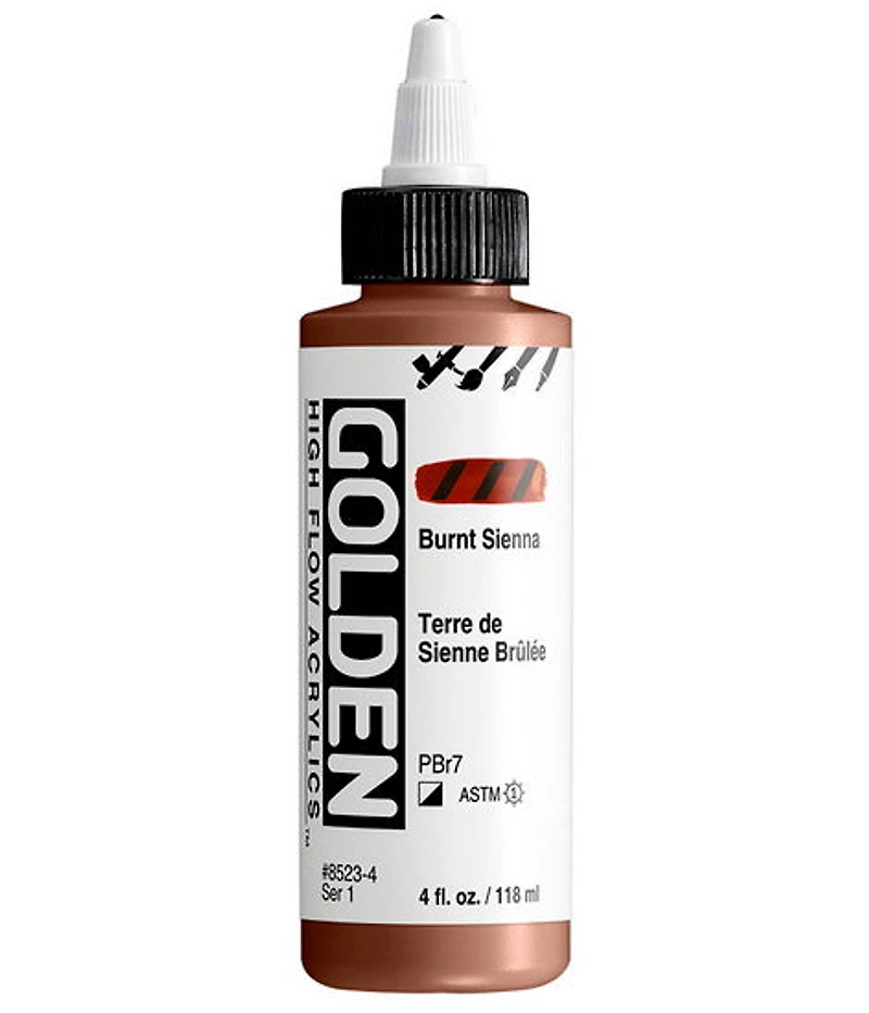Acrylic high flow - 4 oz burnt sienna s1