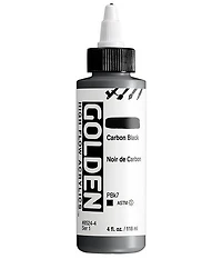 Acrylique high flow - 4 oz  noir de carbone  s1