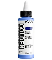 Acrylic high flow - 4 oz  cerulean blue hue  s3