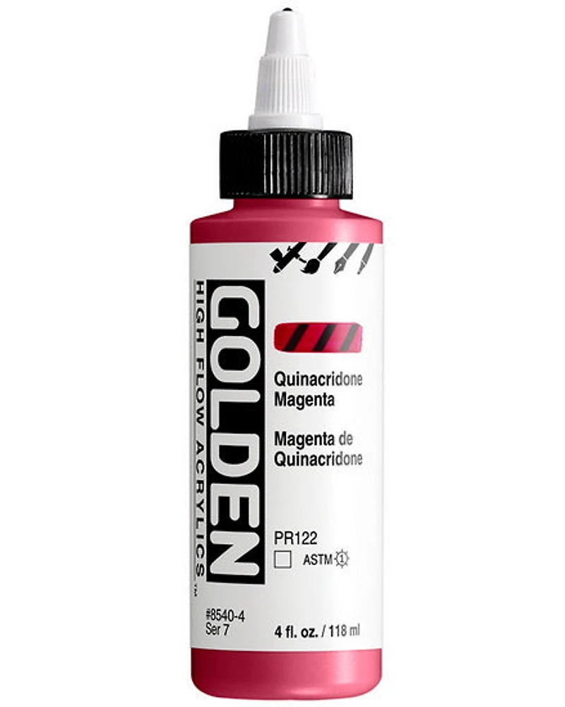 Acrylic high flow - 4 oz quinacridone magenta s7