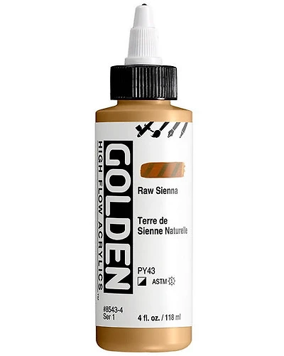 Acrylique high flow - 4 oz  sienne naturelle  s1