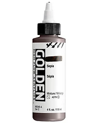 Acrylic high flow - 4 oz  sepia  s2