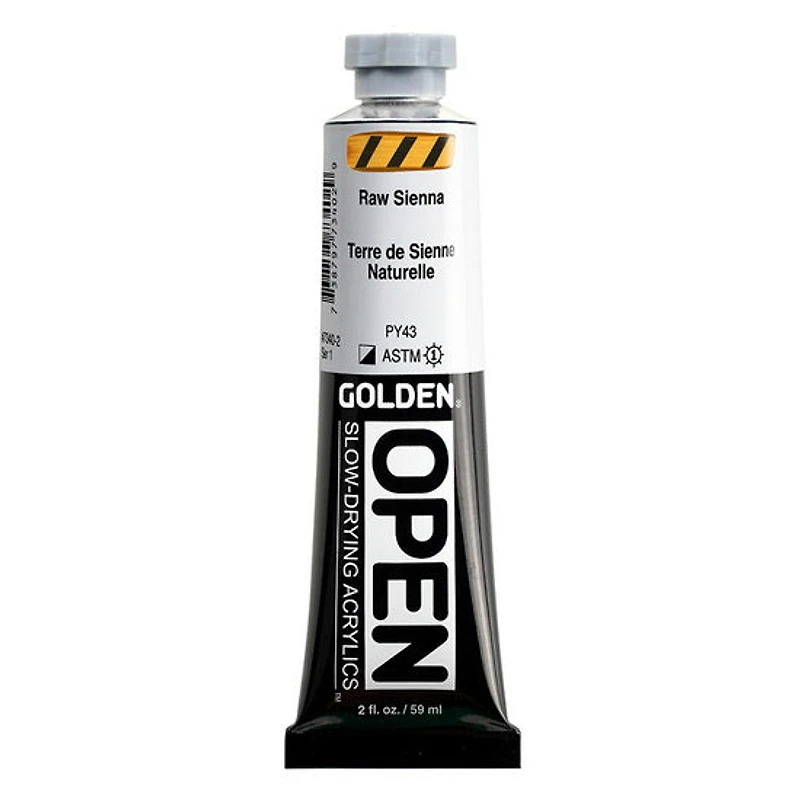 Acrylic open - 2 oz raw sienna s1