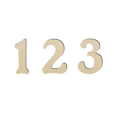 Wooden Letters & Numbers - 4 Inches - COMMERCIAL