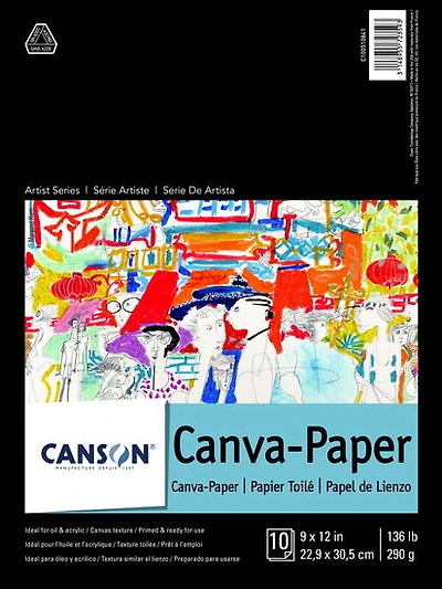 Bloc papier toilé - 9x12po (10f)