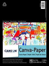 Bloc papier toilé - 9x12po (10f)