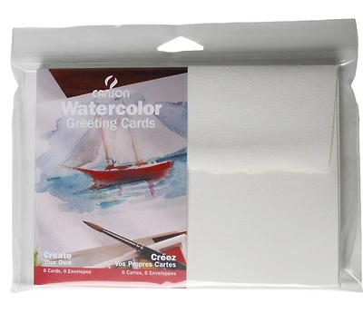 Ens cartes et enveloppes aquarelle - 140lb