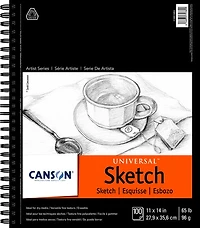 Cahier croquis - spirale - 65lb - 11x14po (100f)